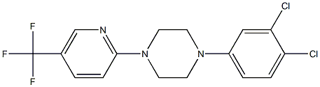 1-(3,4-dichlorophenyl)-4-[5-(trifluoromethyl)-2-pyridinyl]piperazine Struktur