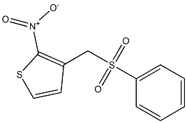 2-nitro-3-[(phenylsulfonyl)methyl]thiophene Struktur