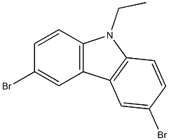 3,6-dibromo-9-ethyl-9H-carbazole Struktur