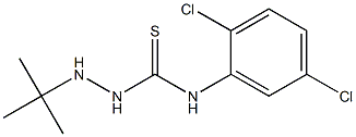 N1-(2,5-dichlorophenyl)-2-(tert-butyl)hydrazine-1-carbothioamide Struktur