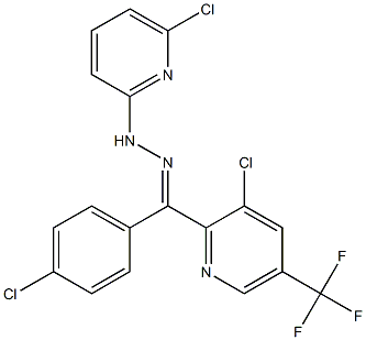 (4-chlorophenyl)[3-chloro-5-(trifluoromethyl)-2-pyridinyl]methanone N-(6-chloro-2-pyridinyl)hydrazone Struktur