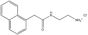 2-{[2-(1-naphthyl)acetyl]amino}-1-ethanaminium chloride Struktur