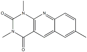 1,3,7-trimethyl-1,2,3,4-tetrahydropyrimido[4,5-b]quinoline-2,4-dione Struktur