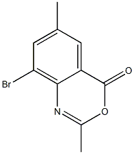 8-bromo-2,6-dimethyl-4H-3,1-benzoxazin-4-one Struktur