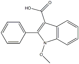 1-methoxy-2-phenyl-1H-indole-3-carboxylic acid Struktur