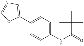 N1-[4-(1,3-oxazol-5-yl)phenyl]-2,2-dimethylpropanamide Struktur