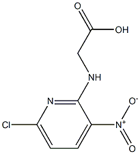 2-[(6-chloro-3-nitro-2-pyridinyl)amino]acetic acid Struktur