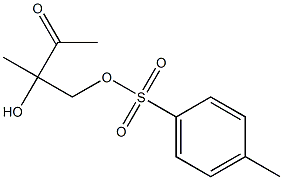 2-hydroxy-2-methyl-3-oxobutyl 4-methylbenzene-1-sulfonate Struktur