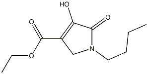 ethyl 1-butyl-4-hydroxy-5-oxo-2,5-dihydro-1H-pyrrole-3-carboxylate Struktur