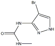 N-(4-bromo-1H-pyrazol-3-yl)-N'-methylurea Struktur