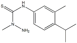 N-(4-isopropyl-3-methylphenyl)-1-methyl-1-hydrazinecarbothioamide Struktur