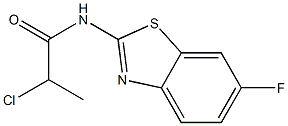 2-chloro-N-(6-fluoro-1,3-benzothiazol-2-yl)propanamide Struktur