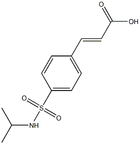 (2E)-3-{4-[(isopropylamino)sulfonyl]phenyl}acrylic acid Struktur