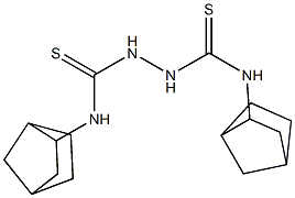 N1,N2-dibicyclo[2.2.1]hept-2-ylhydrazine-1,2-dicarbothioamide Struktur