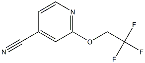 2-(2,2,2-trifluoroethoxy)isonicotinonitrile Struktur