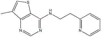 N4-[2-(2-pyridyl)ethyl]-7-methylthieno[3,2-d]pyrimidin-4-amine Struktur