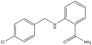 2-[(4-chlorobenzyl)amino]benzenecarboxamide Struktur