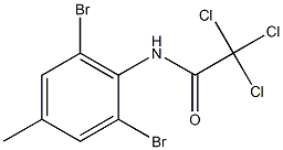 N1-(2,6-dibromo-4-methylphenyl)-2,2,2-trichloroacetamide Struktur