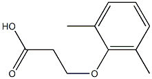 3-(2,6-dimethylphenoxy)propanoic acid Struktur