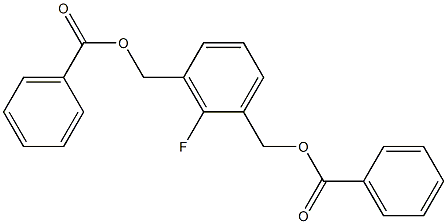 3-[(benzoyloxy)methyl]-2-fluorobenzyl benzoate Struktur