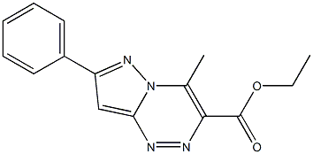 ethyl 4-methyl-7-phenylpyrazolo[5,1-c][1,2,4]triazine-3-carboxylate Struktur