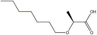 (2S)-2-(heptyloxy)propanoic acid Struktur