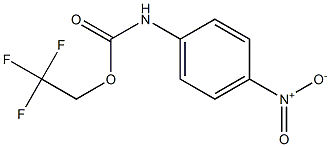 2,2,2-trifluoroethyl 4-nitrophenylcarbamate Struktur