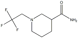 1-(2,2,2-trifluoroethyl)piperidine-3-carboxamide Struktur