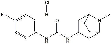 N-(4-bromophenyl)-N'-(8-methyl-8-azabicyclo[3.2.1]oct-3-yl)urea hydrochloride Struktur