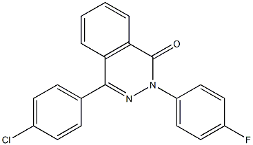 4-(4-chlorophenyl)-2-(4-fluorophenyl)-1(2H)-phthalazinone Struktur