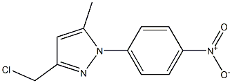 3-(chloromethyl)-5-methyl-1-(4-nitrophenyl)-1H-pyrazole Struktur