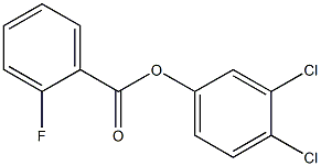 3,4-dichlorophenyl 2-fluorobenzoate Struktur