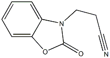 3-(2-oxo-1,3-benzoxazol-3(2H)-yl)propanenitrile Struktur