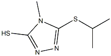 5-(isopropylthio)-4-methyl-4H-1,2,4-triazole-3-thiol Struktur