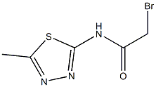 N1-(5-methyl-1,3,4-thiadiazol-2-yl)-2-bromoacetamide Struktur