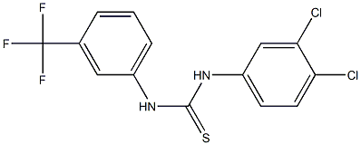 N-(3,4-dichlorophenyl)-N'-[3-(trifluoromethyl)phenyl]thiourea Struktur