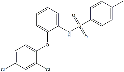 N1-[2-(2,4-dichlorophenoxy)phenyl]-4-methylbenzene-1-sulfonamide Struktur