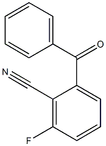 2-benzoyl-6-fluorobenzenecarbonitrile Struktur