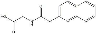 2-{[2-(2-naphthyl)acetyl]amino}acetic acid Struktur