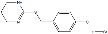 4-chlorobenzyl 1,4,5,6-tetrahydro-2-pyrimidinyl sulfide-hydrabromide Struktur