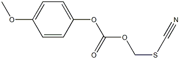 4-methoxyphenyl thiocyanatomethyl carbonate Struktur