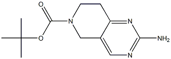 tert-butyl 2-amino-7,8-dihydropyrido[4,3-d]pyrimidine-6(5H)-carboxylate Struktur