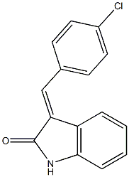 3-(4-chlorobenzylidene)indolin-2-one Struktur