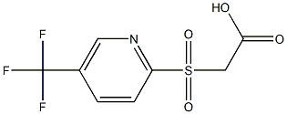 2-{[5-(trifluoromethyl)-2-pyridinyl]sulfonyl}acetic acid Struktur