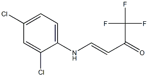 4-(2,4-dichloroanilino)-1,1,1-trifluorobut-3-en-2-one Struktur