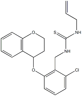 N-allyl-N'-[2-chloro-6-(3,4-dihydro-2H-chromen-4-yloxy)benzyl]thiourea Struktur