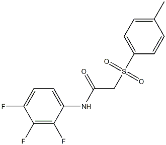 N1-(2,3,4-trifluorophenyl)-2-[(4-methylphenyl)sulfonyl]acetamide Struktur