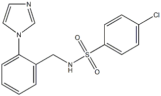 4-chloro-N-[2-(1H-imidazol-1-yl)benzyl]benzenesulfonamide Struktur