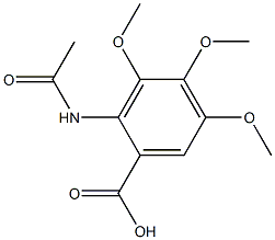 2-(acetylamino)-3,4,5-trimethoxybenzoic acid Struktur