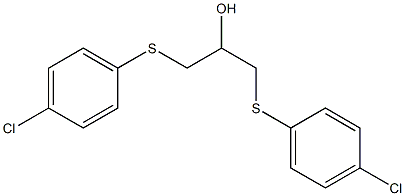 1,3-bis[(4-chlorophenyl)sulfanyl]-2-propanol Struktur